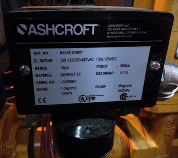 Low Gas Pressure Switch